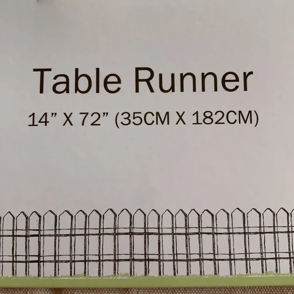 Hip & Hop Easter Boy & Girl Bunny Rabbits Table Runner 3D Spring Gray